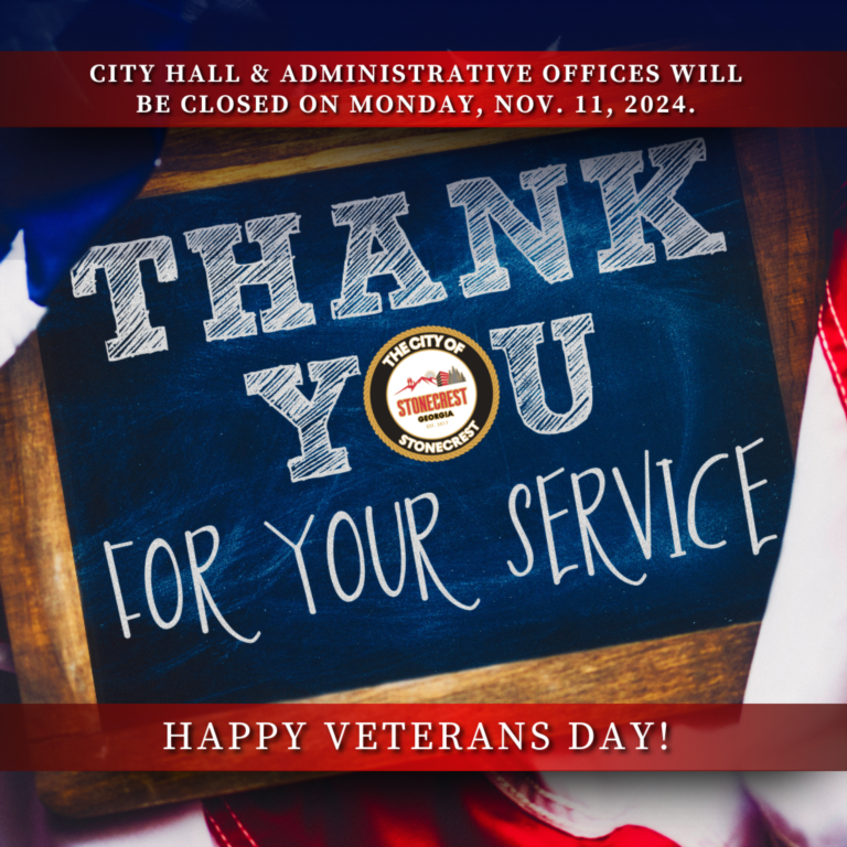 City Hall Closed in Observance of Veterans Day